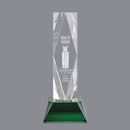 Crystal President Award on Base - Green