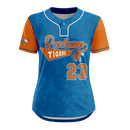 Ampd One Button Short Sleeve Softball Jersey