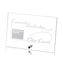 Cantebury Horizontal Rectangle Crystal Award Silver