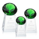Crystal Celestina Gemstone Award - Emerald