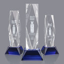 Crystal President Award on Base - Blue
