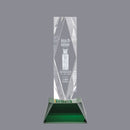 Crystal President Award on Base - Green