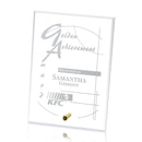 Cantebury Vertical Rectangle Crystal Award Gold