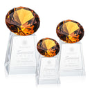 Crystal Celestina Gemstone Award - Amber