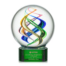 Crystal Galileo Award on Paragon Base - Green