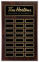 Grooved Laminate Black Ash Annual Plaque