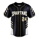 Blitz Full Button Baseball Short Sleeved Jersey