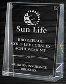 Crystal Keystone Wedge Award