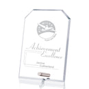 Cantebury Clipped Rectangle Crystal Award