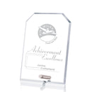 Cantebury Clipped Rectangle Crystal Award