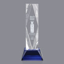 Crystal President Award on Base - Blue
