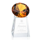 Crystal Celestina Gemstone Award - Amber