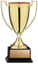 Nickel Plated Square Black Base Gold Cup