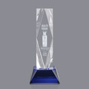 Crystal President Award on Base - Blue