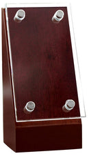 Plymouth Mahogany Wedge Glass Plate Award