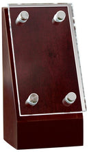 Plymouth Mahogany Wedge Glass Plate Award