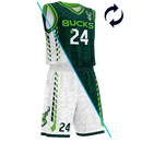 Vantage Reversible Vee Neck Basketball Jersey & Short Set