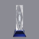 Crystal President Award on Base - Blue
