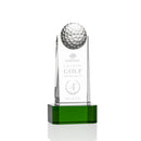 Crystal Dunbar Golf Award on Base - Green