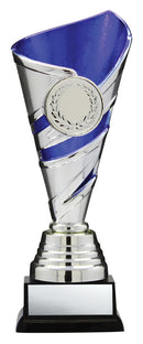 Fire and Ice Silver and Blue Insert Holder Trophy