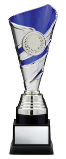 Fire and Ice Silver and Blue Insert Holder Trophy