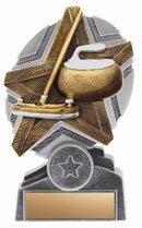 Resin ProStar Curling Trophy