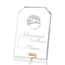 Cantebury Clipped Rectangle Crystal Award Gold