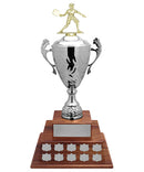 MultiSport Avellino Annual Cup with Figure on 3 Tier Piano Finish Base