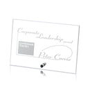 Cantebury Horizontal Rectangle Crystal Award Silver