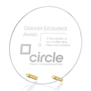 Cantebury Circle Crystal Award Gold