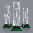 Crystal President Award on Base - Green