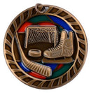Stained Glass Hockey Medal