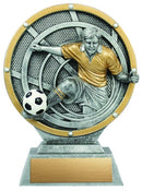 Resin Vortex Male Soccer Trophy