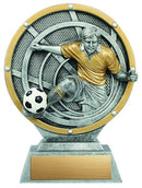 Resin Vortex Male Soccer Trophy
