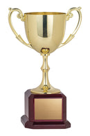 Nickel Plated Square Rosewood Base Gold Cup