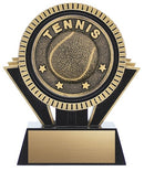 Resin Apex Black Tennis Trophy