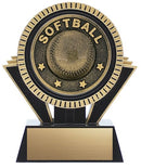Resin Apex Softball Black Trophy