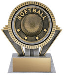 Resin Apex Softball Silver Trophy