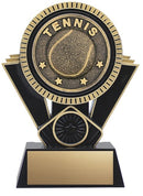 Resin Apex Black Tennis Trophy