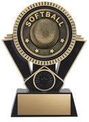 Resin Apex Softball Black Trophy