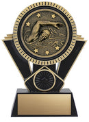 Resin Apex Swimming Black Trophy