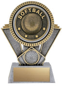 Resin Apex Softball Silver Trophy