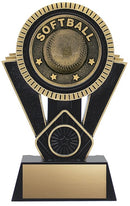 Resin Apex Softball Black Trophy