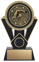 Resin Apex Swimming Black Trophy