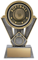 Resin Apex Softball Silver Trophy
