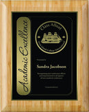 Bamboo Brass Plate Plaque - shoptrophies.com