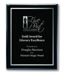 Black Piano Finish Plate Plaque - shoptrophies.com
