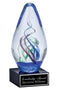 Blown Glass Oval Swirl Award - shoptrophies.com