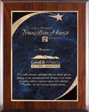 Blue Shooting Star Plaque - shoptrophies.com