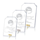 Cantebury Clipped Rectangle Crystal Award Gold - shoptrophies.com